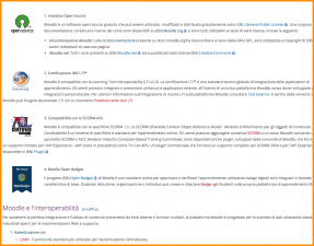 Supportare gli open standard Importare ed esportare facilmente su Moodle corsi IMS-LTI, SCORM e altro ancora. Standard