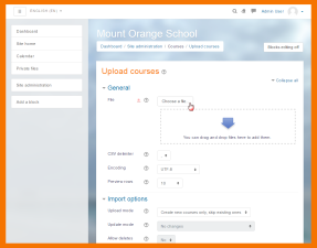 Bulk course creation and easy backup Add courses in bulk, back up and restore large courses with ease. Bulk course upload